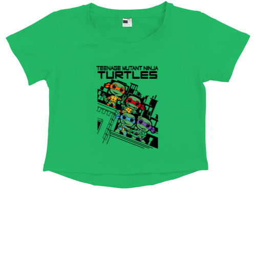 Women's Cropped Premium T-Shirt - Teenage Mutant Ninja Turtles 10 - Mfest