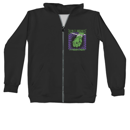 Kids' Zip-through Hoodie - Hulk smash - Mfest