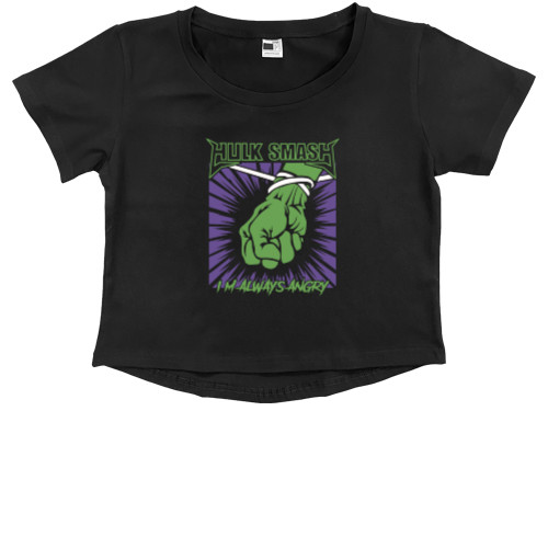 Kids' Premium Cropped T-Shirt - Hulk smash - Mfest