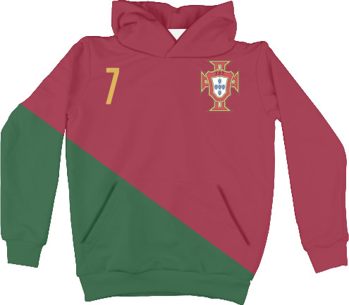 Kids' Hoodie 3D - Ronaldo 7 Portugal - Mfest