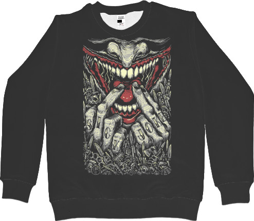 Men's Sweatshirt 3D - The Joker is a sworn enemy - Mfest