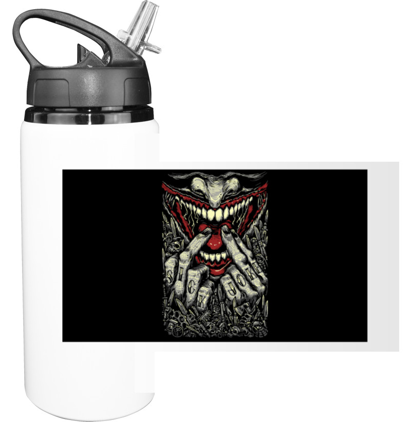 Sport Water Bottle - The Joker is a sworn enemy - Mfest