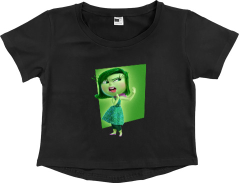 Women's Cropped Premium T-Shirt - Disgust - Mfest