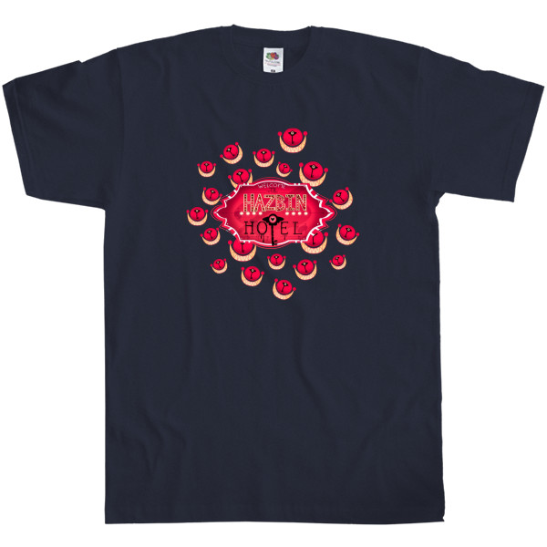 Men's T-Shirt Fruit of the loom - Hazbin Hotel logo - Mfest