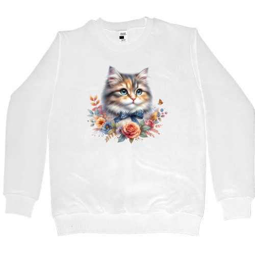 Women's Premium Sweatshirt - Cute cat - Mfest