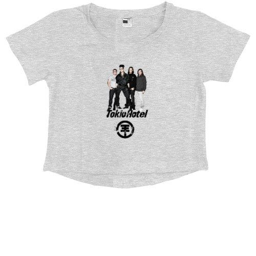 Kids' Premium Cropped T-Shirt - Tokio Hotel - Mfest