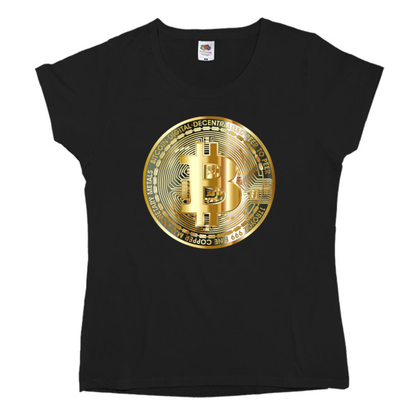 Women's T-shirt Fruit of the loom - Bitcoin 1 - Mfest