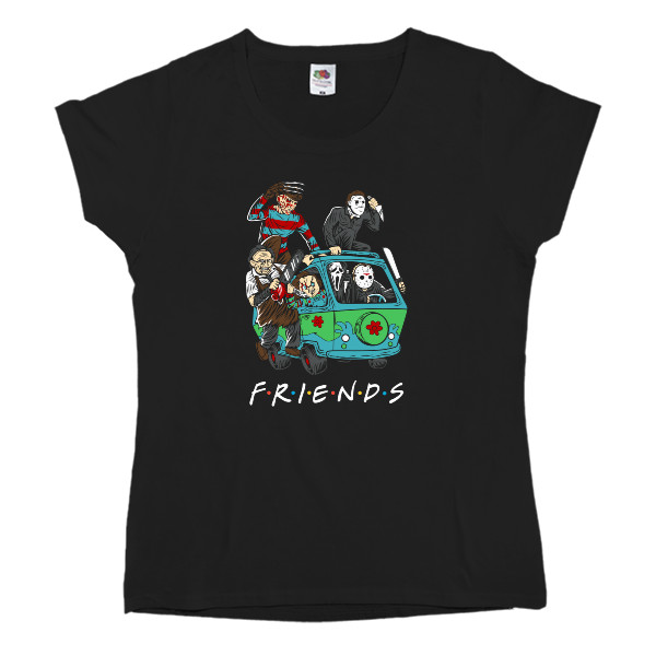 Women's T-shirt Fruit of the loom - Horror friends - Mfest