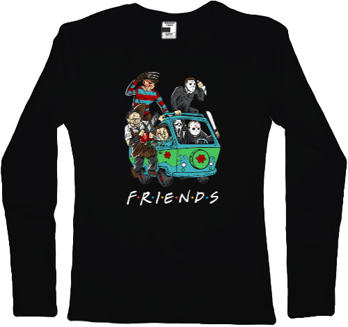 Women's Longsleeve Shirt - Horror friends - Mfest