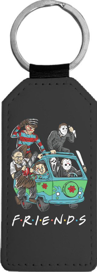 Rectangular Keychain - Horror friends - Mfest