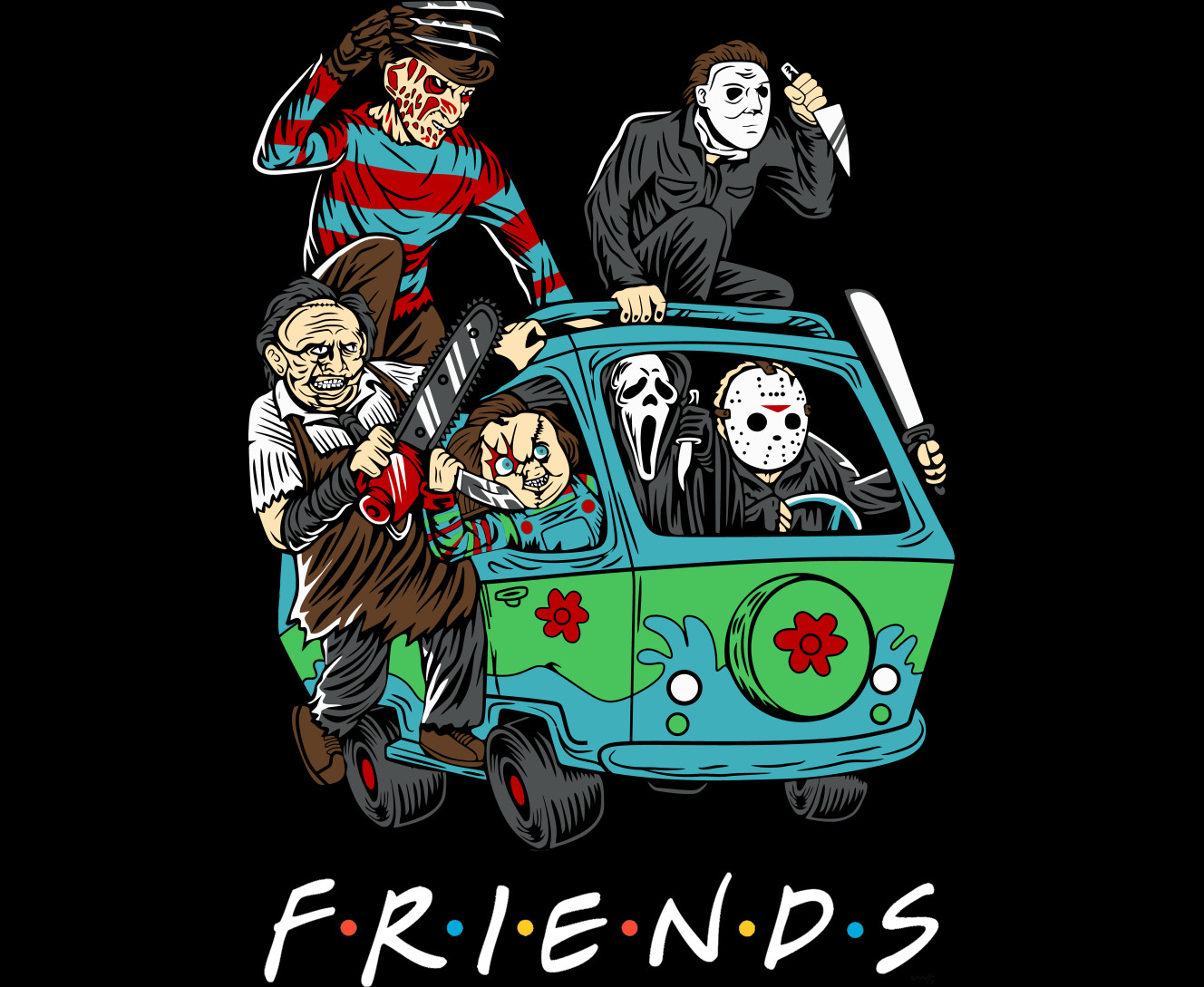 Коврик для мышки - Horror friends - Mfest