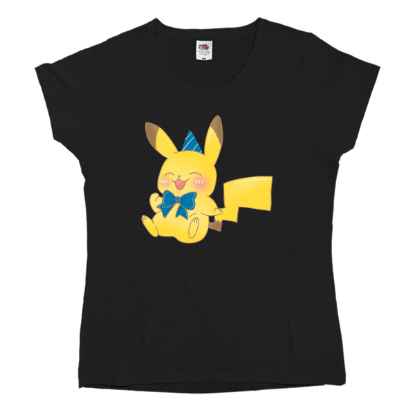 Women's T-shirt Fruit of the loom - Cheerful Pikachu - Mfest