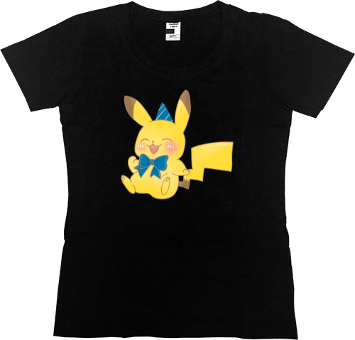 Women's Premium T-Shirt - Cheerful Pikachu - Mfest