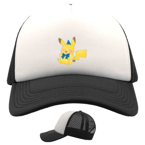 Kids' Trucker Cap - Cheerful Pikachu - Mfest