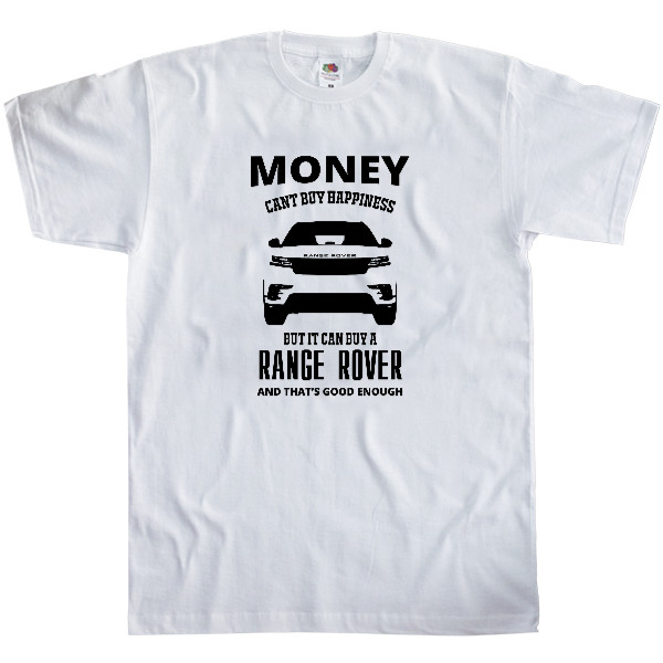 Футболка Класика Чоловіча Fruit of the loom - Money cant buy happieness Range Rover - Mfest