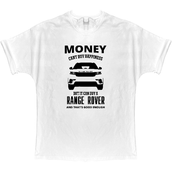 Футболка Оверсайз - Money cant buy happieness Range Rover - Mfest