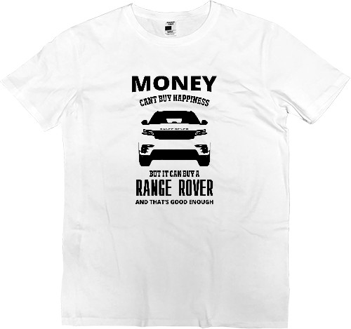 Футболка Премиум Мужская - Money cant buy happieness Range Rover - Mfest