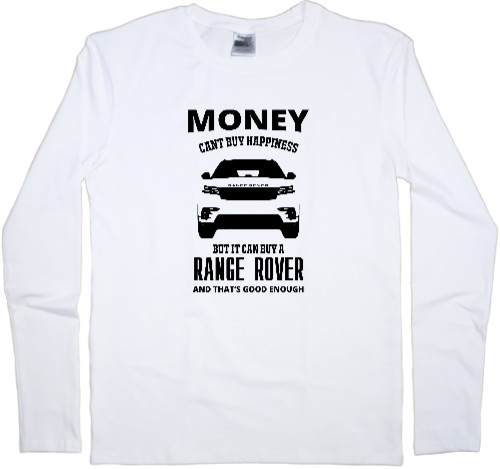 Футболка з Довгим Рукавом Чоловіча - Money cant buy happieness Range Rover - Mfest