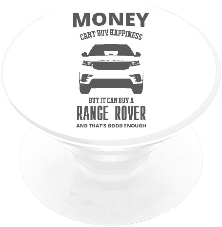 PopSocket Подставка для мобильного - Money cant buy happieness Range Rover - Mfest