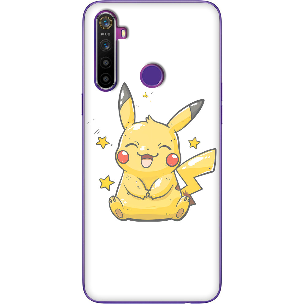 Чехол Realme - Cute pikachu - Mfest