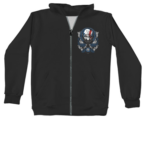 Unisex Zip-through Hoodie - Kratos God of War - Mfest