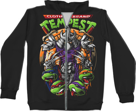 Unisex Zip-through Hoodie 3D - Teenage Mutant Hero Turtles 10 - Mfest