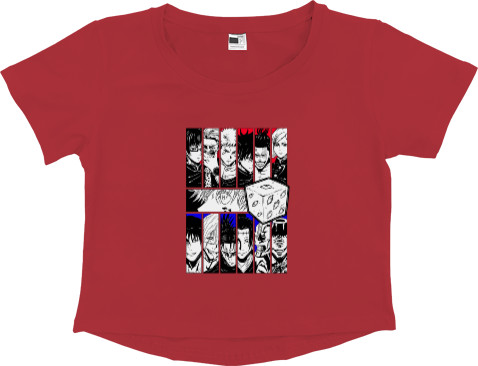 Women's Cropped Premium T-Shirt - Jujutsu Kaisen 25 - Mfest