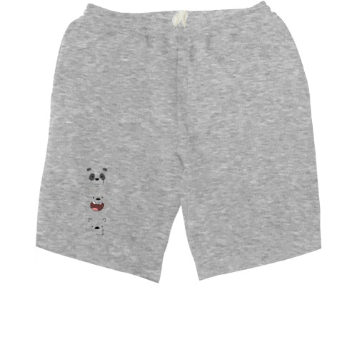 Men's Shorts - Grizzly Panda and Northern Bear - Mfest