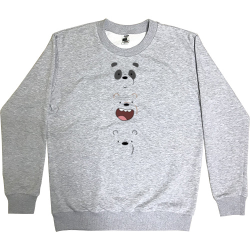 Men’s Premium Sweatshirt - Grizzly Panda and Northern Bear - Mfest