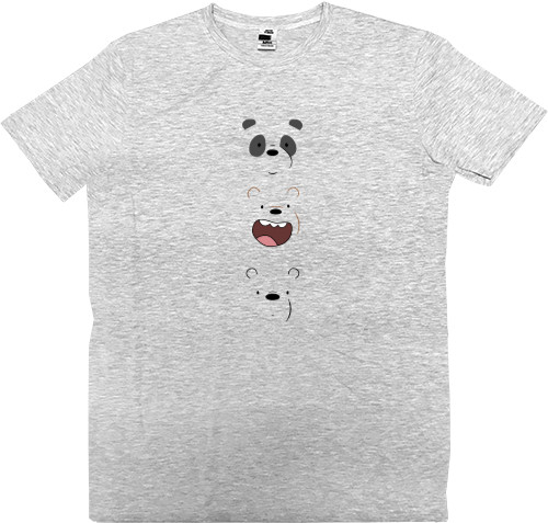 Men’s Premium T-Shirt - Grizzly Panda and Northern Bear - Mfest