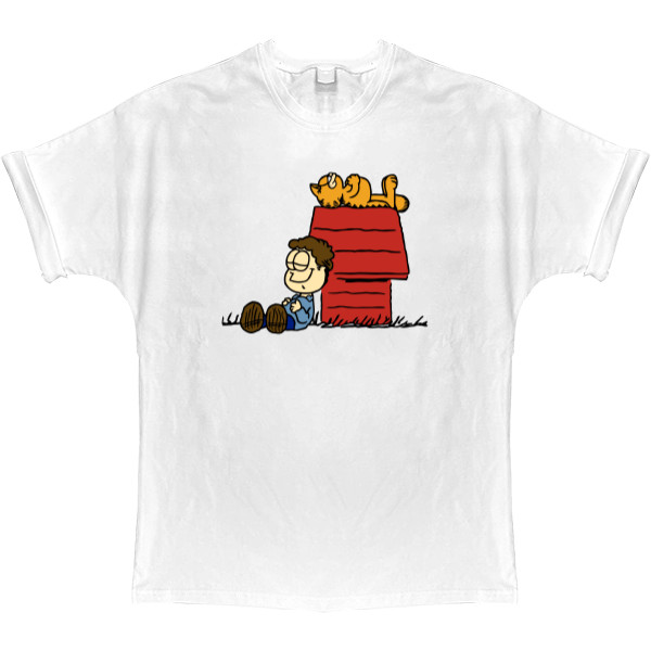 T-shirt Oversize - Garfield And Jon - Mfest