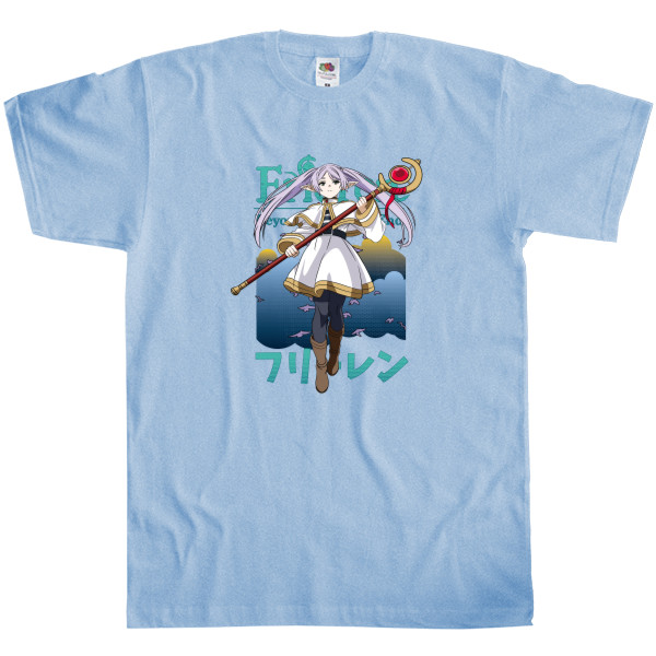 Men's T-Shirt Fruit of the loom - Frieren anime Seeing off Friren on her last journey - Mfest