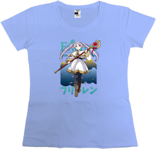 Women's Premium T-Shirt - Frieren anime Seeing off Friren on her last journey - Mfest