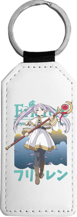 Rectangular Keychain - Frieren anime Seeing off Friren on her last journey - Mfest