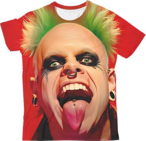 Man's T-shirt 3D - Keith Flint - Mfest