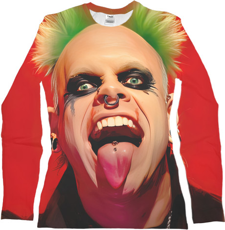 Women's Longsleeve Shirt 3D - Keith Flint - Mfest