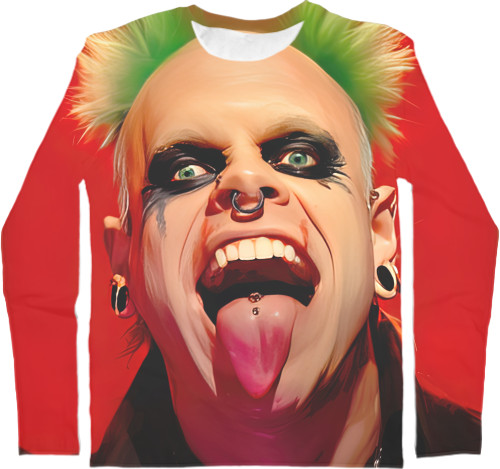 Men's Longsleeve Shirt 3D - Keith Flint - Mfest