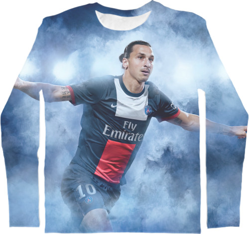 Men's Longsleeve Shirt 3D - Zlatan Ibrahimovich - Mfest