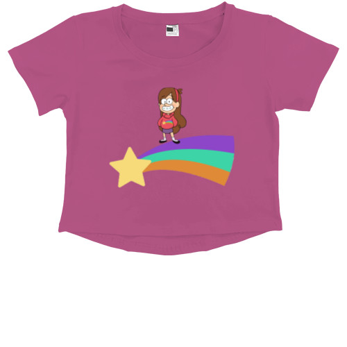 Kids' Premium Cropped T-Shirt - Mabel Pines - Mfest