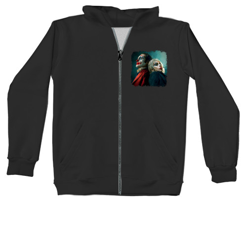 Unisex Zip-through Hoodie - Joker Madness for two - Mfest