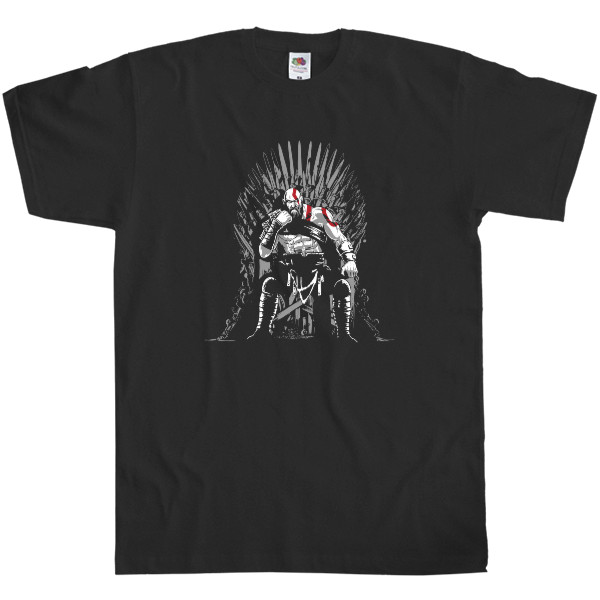 Kids' T-Shirt Fruit of the loom - Kratos on the throne - Mfest