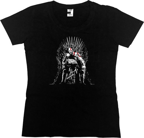 Women's Premium T-Shirt - Kratos on the throne - Mfest