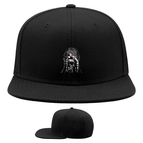 Snapback Baseball Cap - Kratos on the throne - Mfest