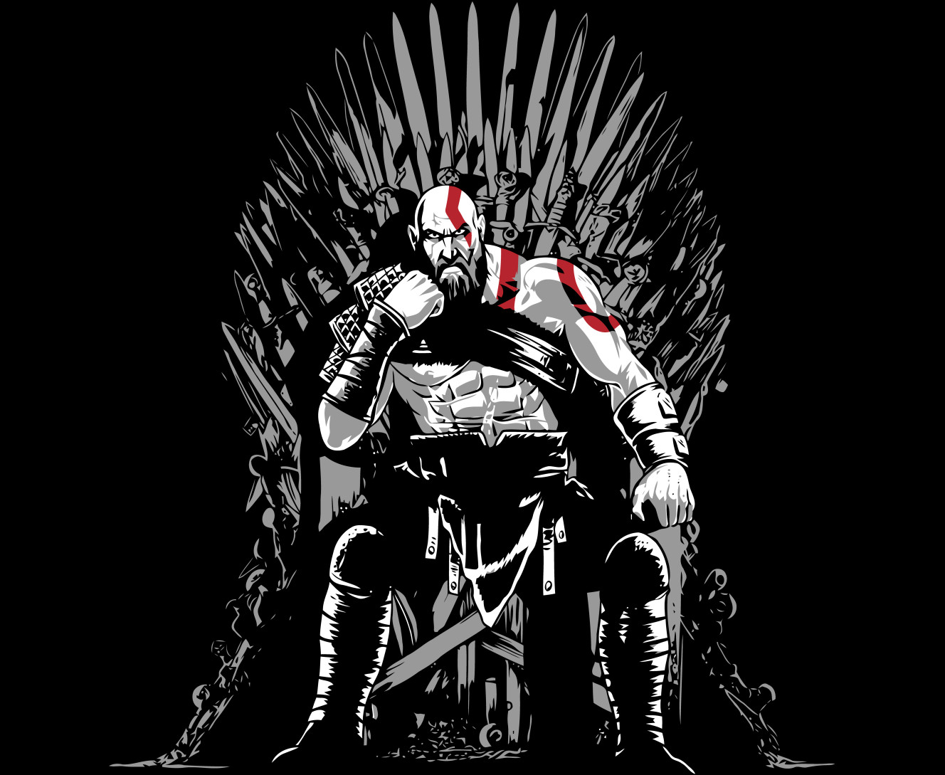 Kratos on the throne