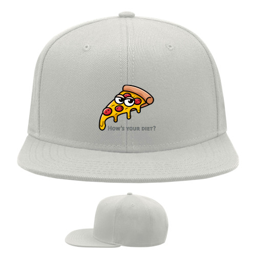 Snapback Baseball Cap - How's your diet? - Mfest