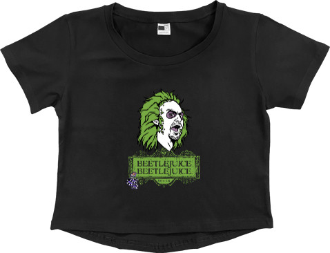 Women's Cropped Premium T-Shirt - Beetlejuice Beetlejuice - Mfest