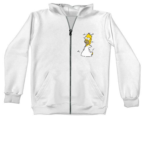 Kids' Zip-through Hoodie - Homer Simpson - Mfest