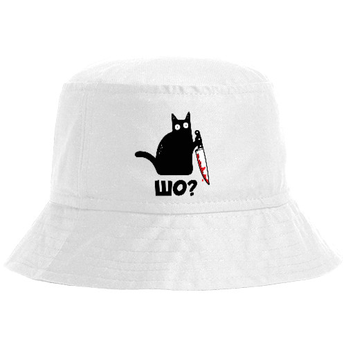 Bucket Hat - Cat with knife - Mfest