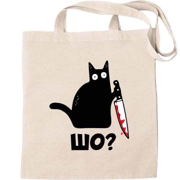 Tote Bag - Cat with knife - Mfest