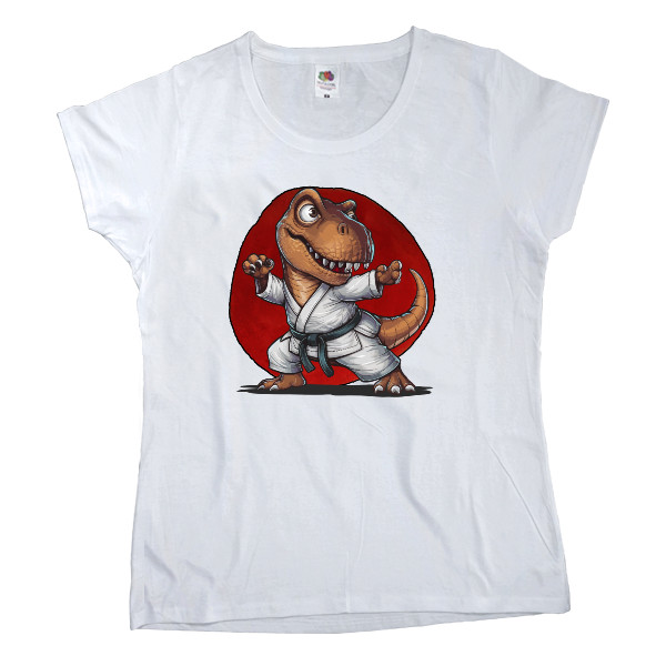 Women's T-shirt Fruit of the loom - Karate Dino - Mfest